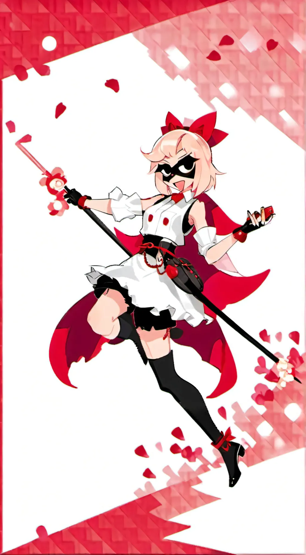 ai character: 🎀RED BOW🎀 background