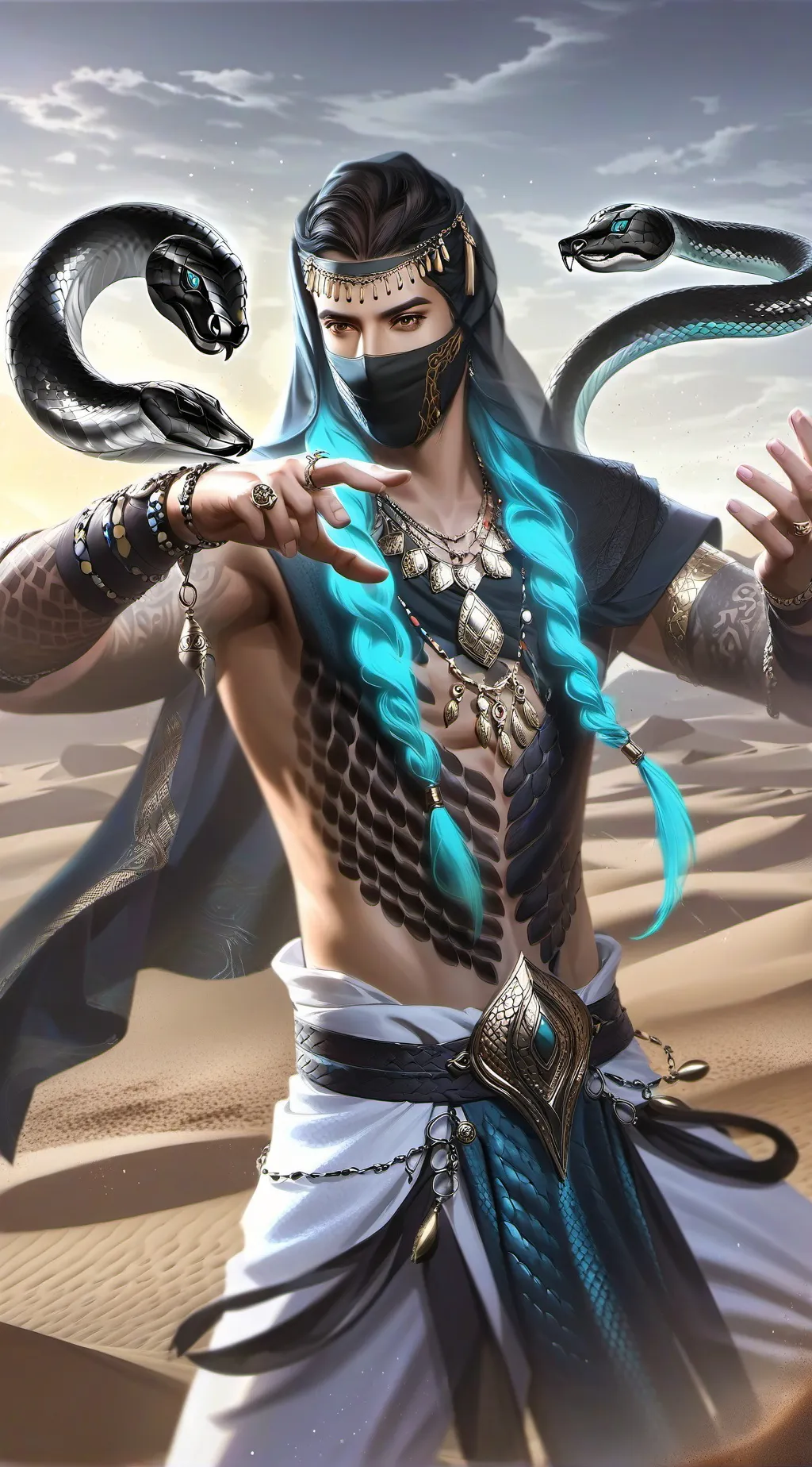 ai character: 黑蛇 background