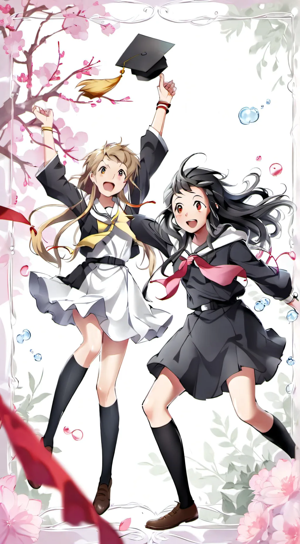 ai character: the group graduat background