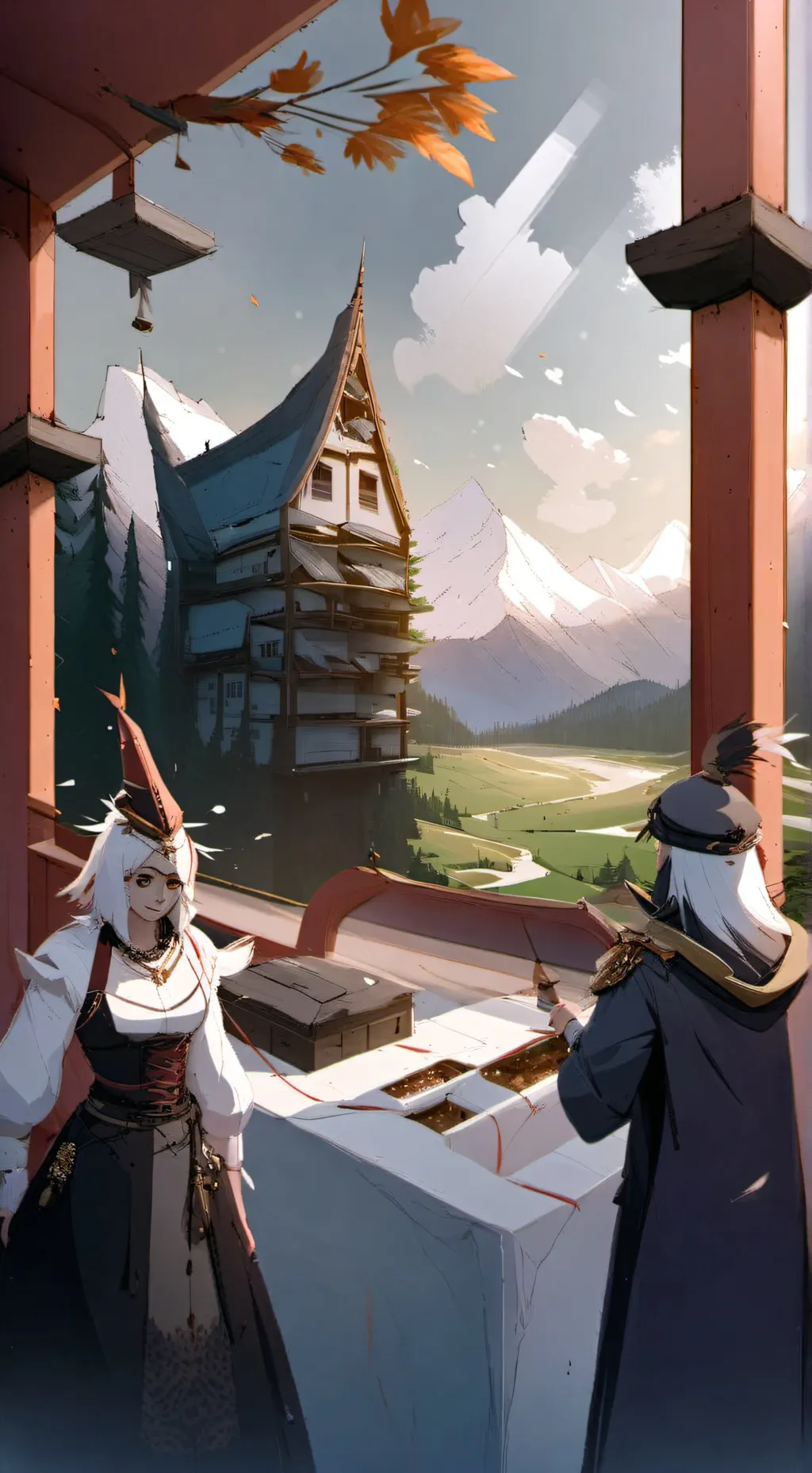 ai character: Sprunki valentine background