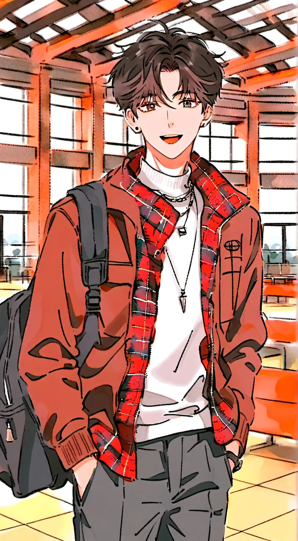 ai character: Adam background