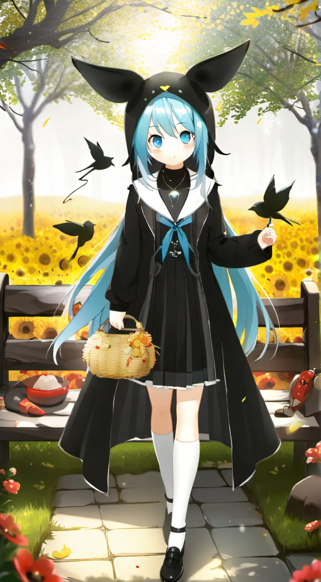 ai character: Miku background