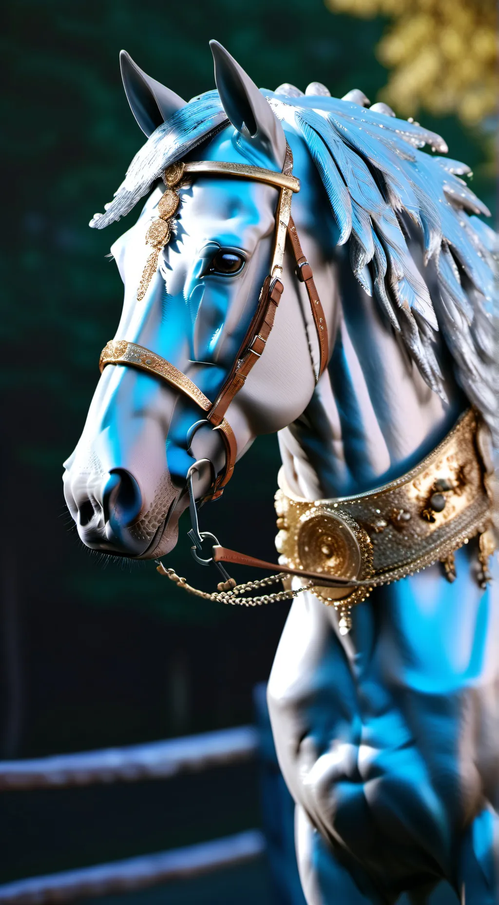 ai character: cavalo mecânico background