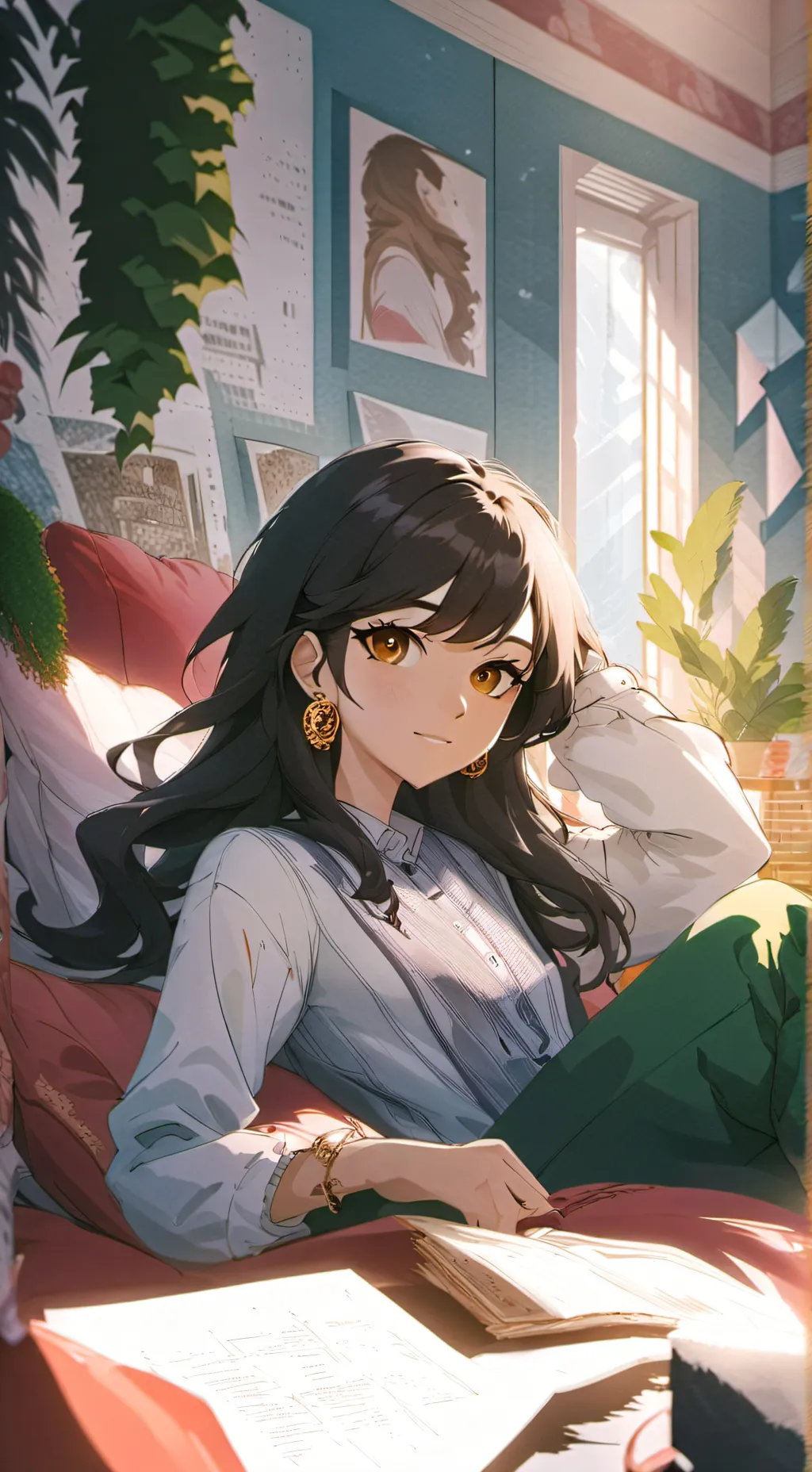 ai character: Ella background