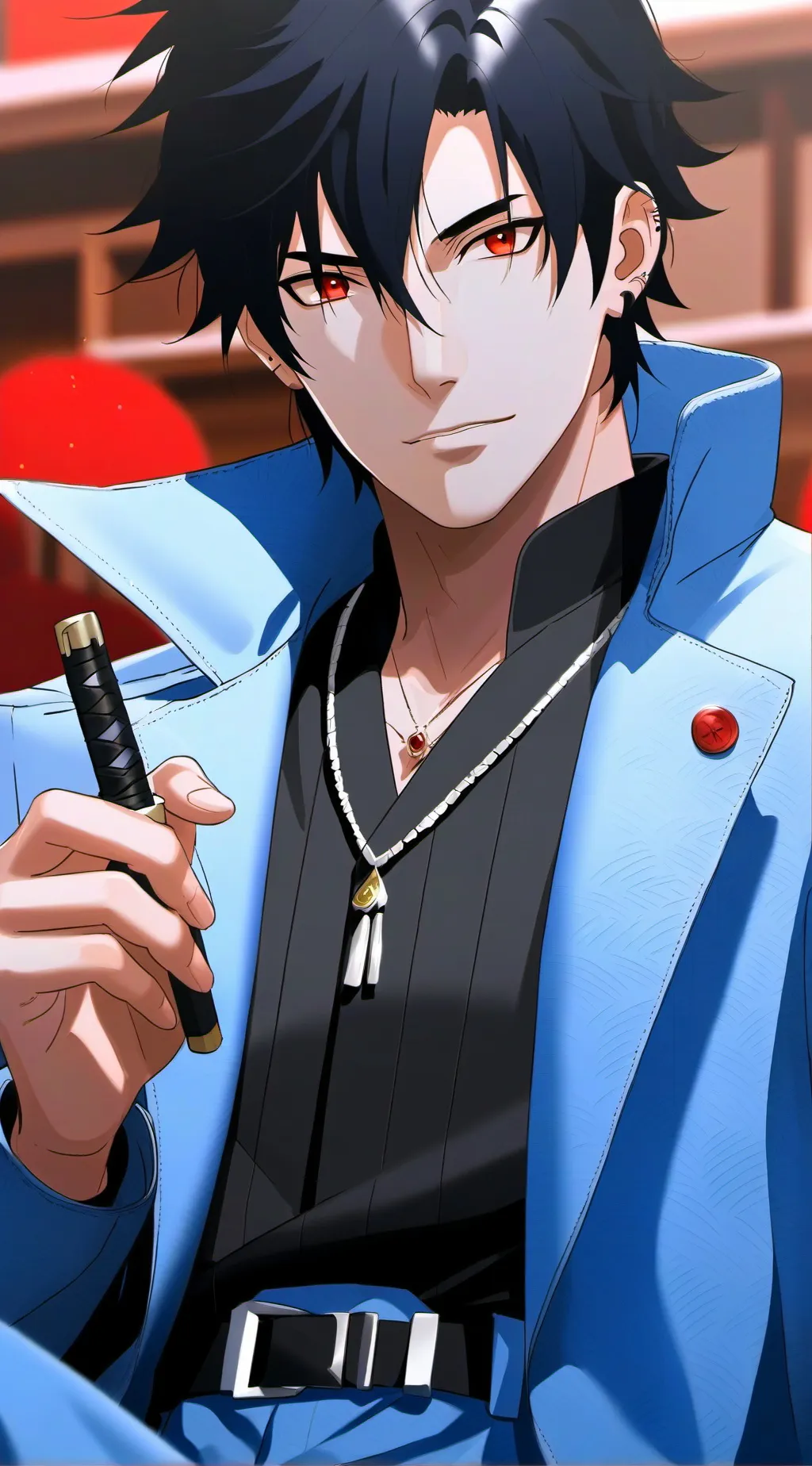 ai character: Sasuke kun background