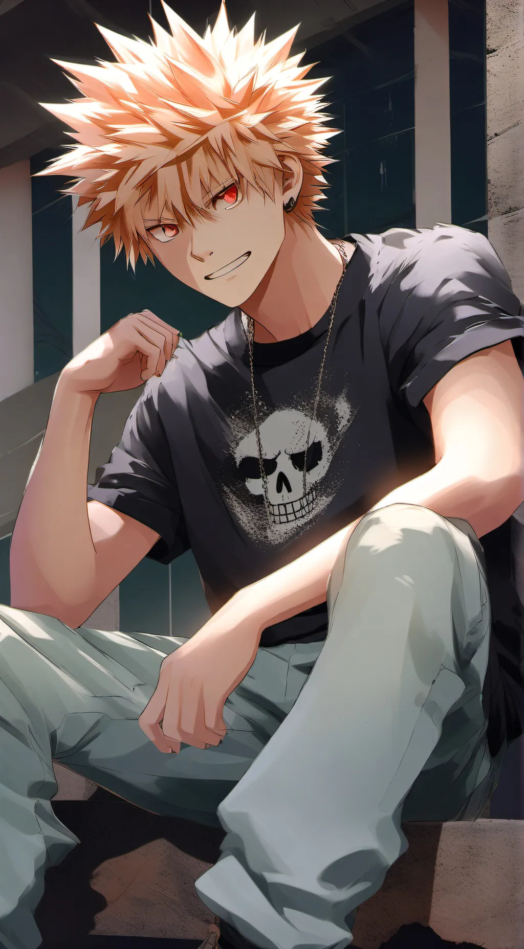 ai character: ★Bakugo Katsuki💥 background