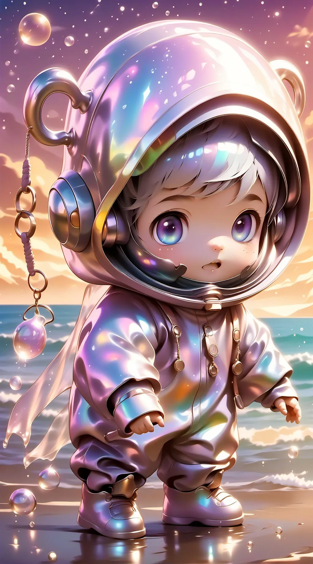 ai character: adult baby background