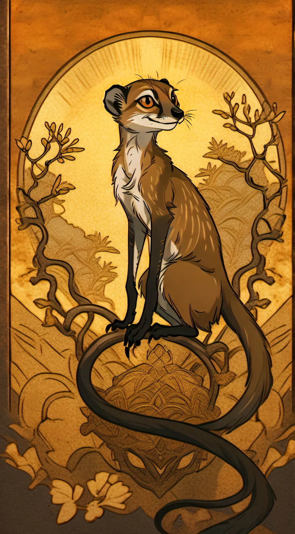 ai character: suricata background