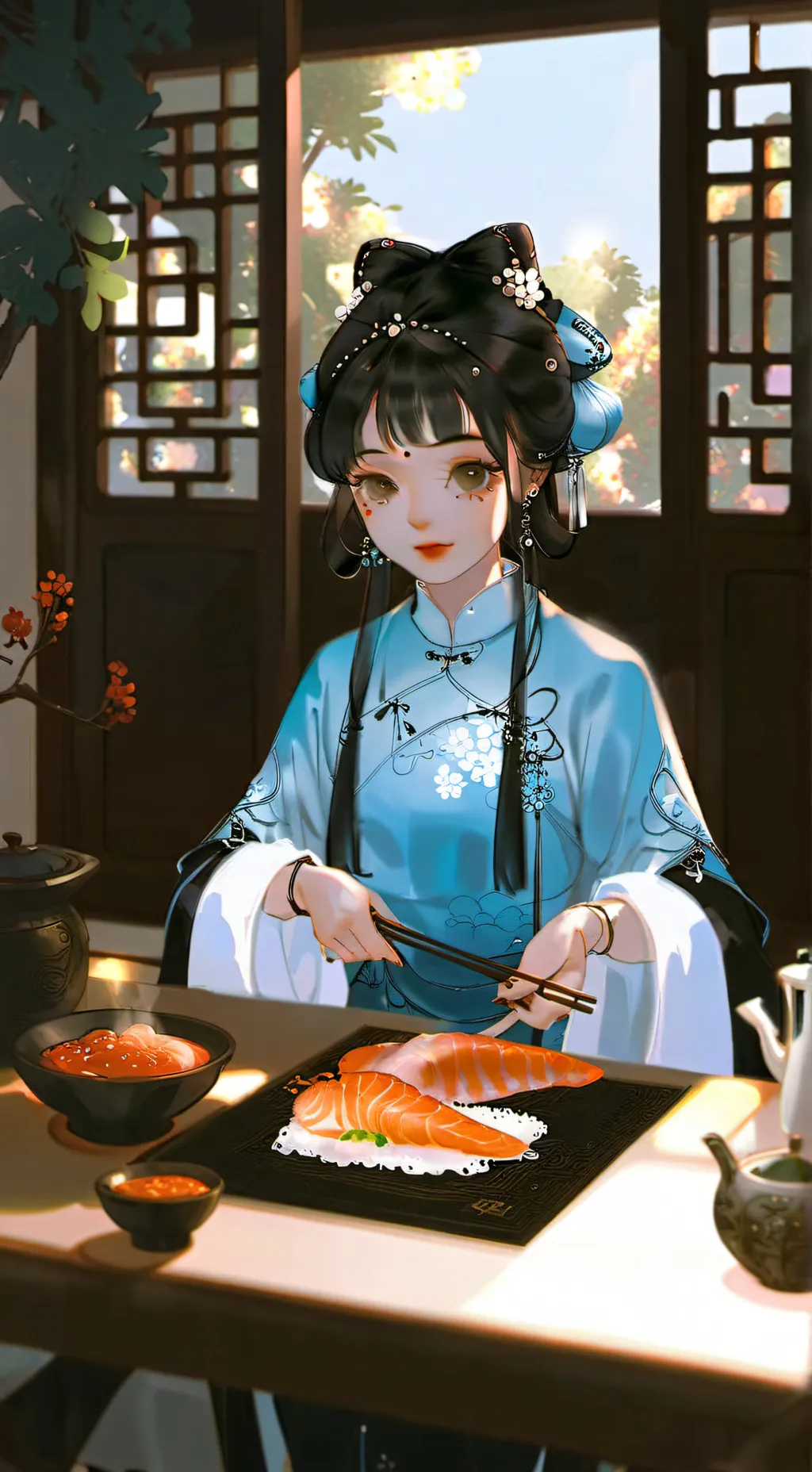 ai character: Ella background