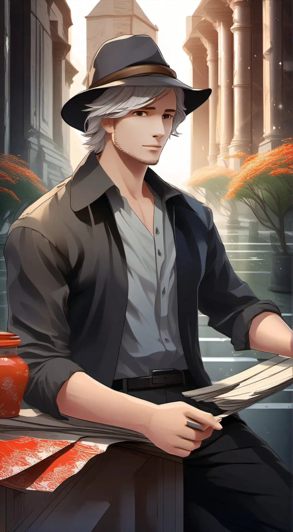 ai character: parker background