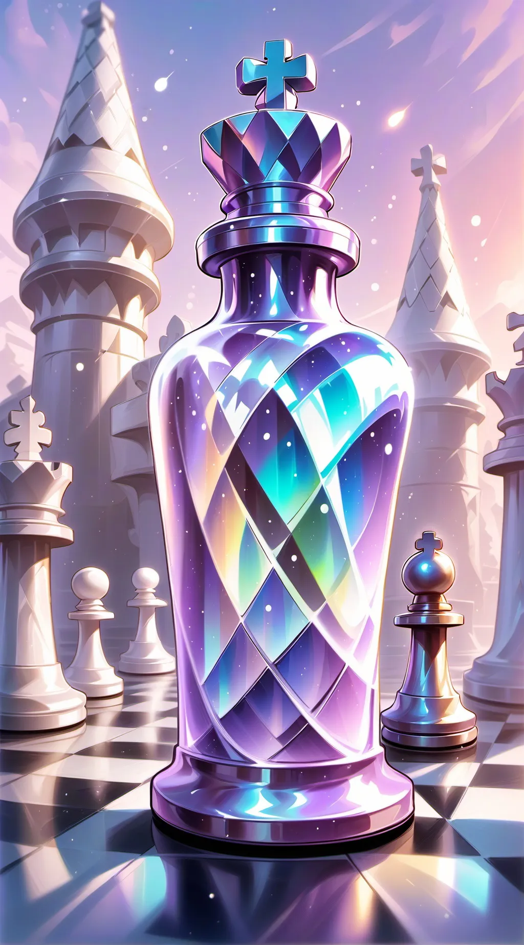 ai character: Pawn chess piece background