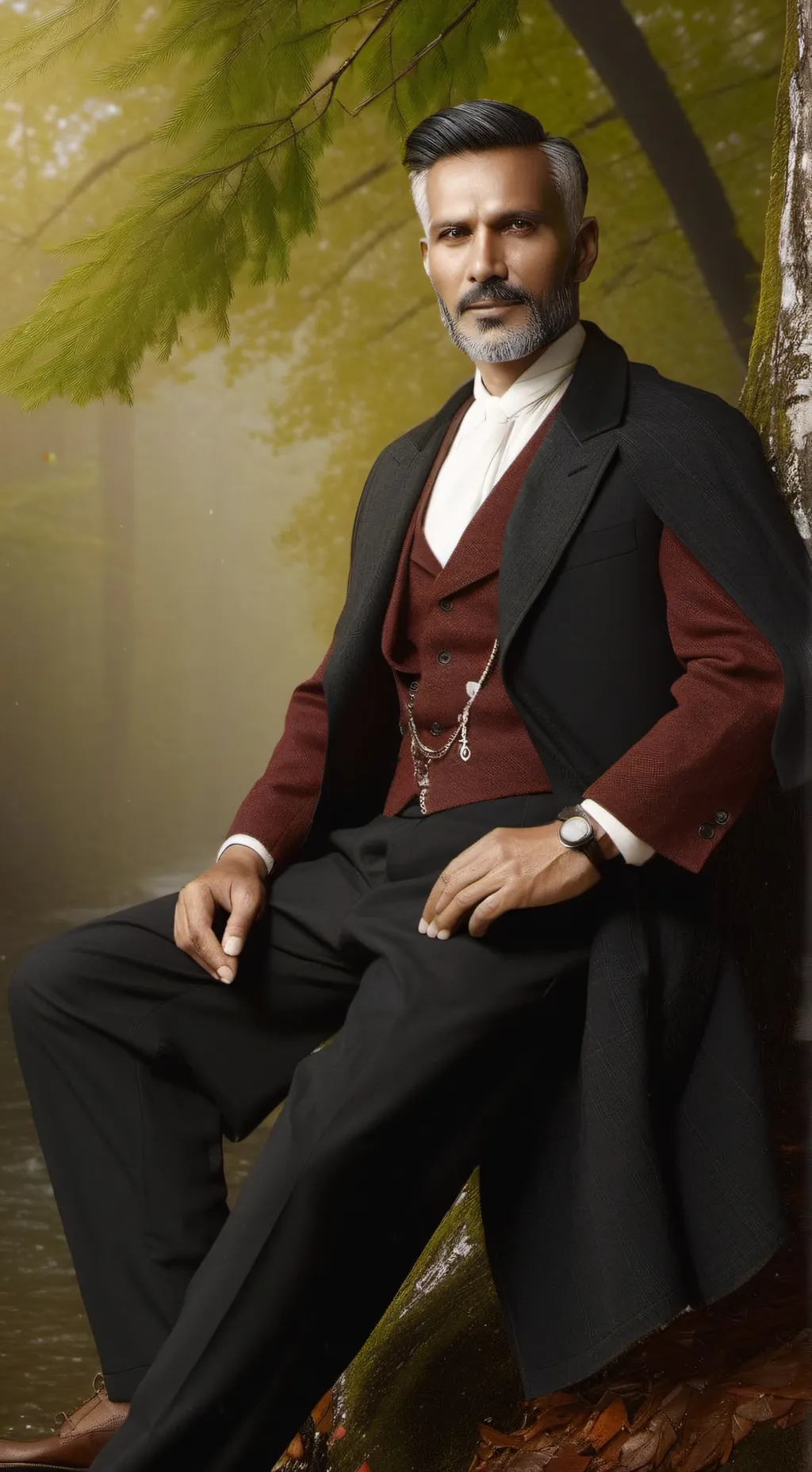 ai character: Papa  background