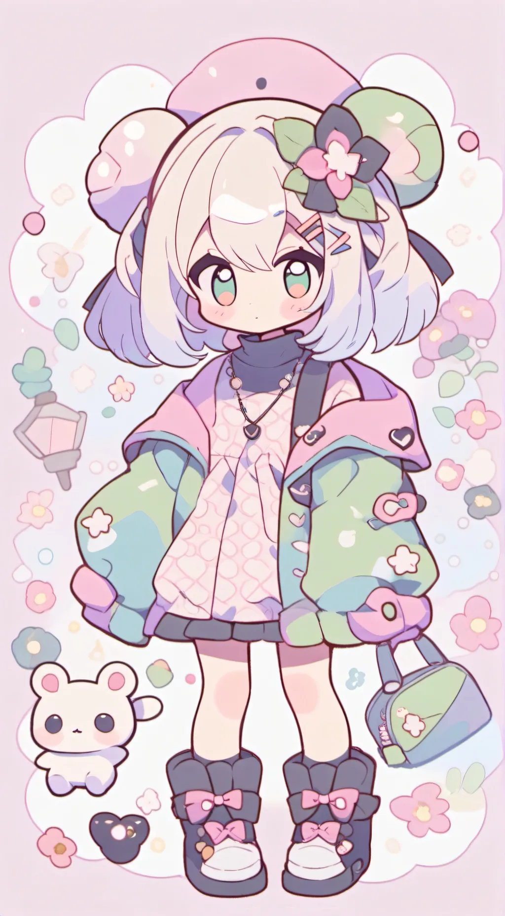 ai character: 1A 🎶✨💅🏻 background