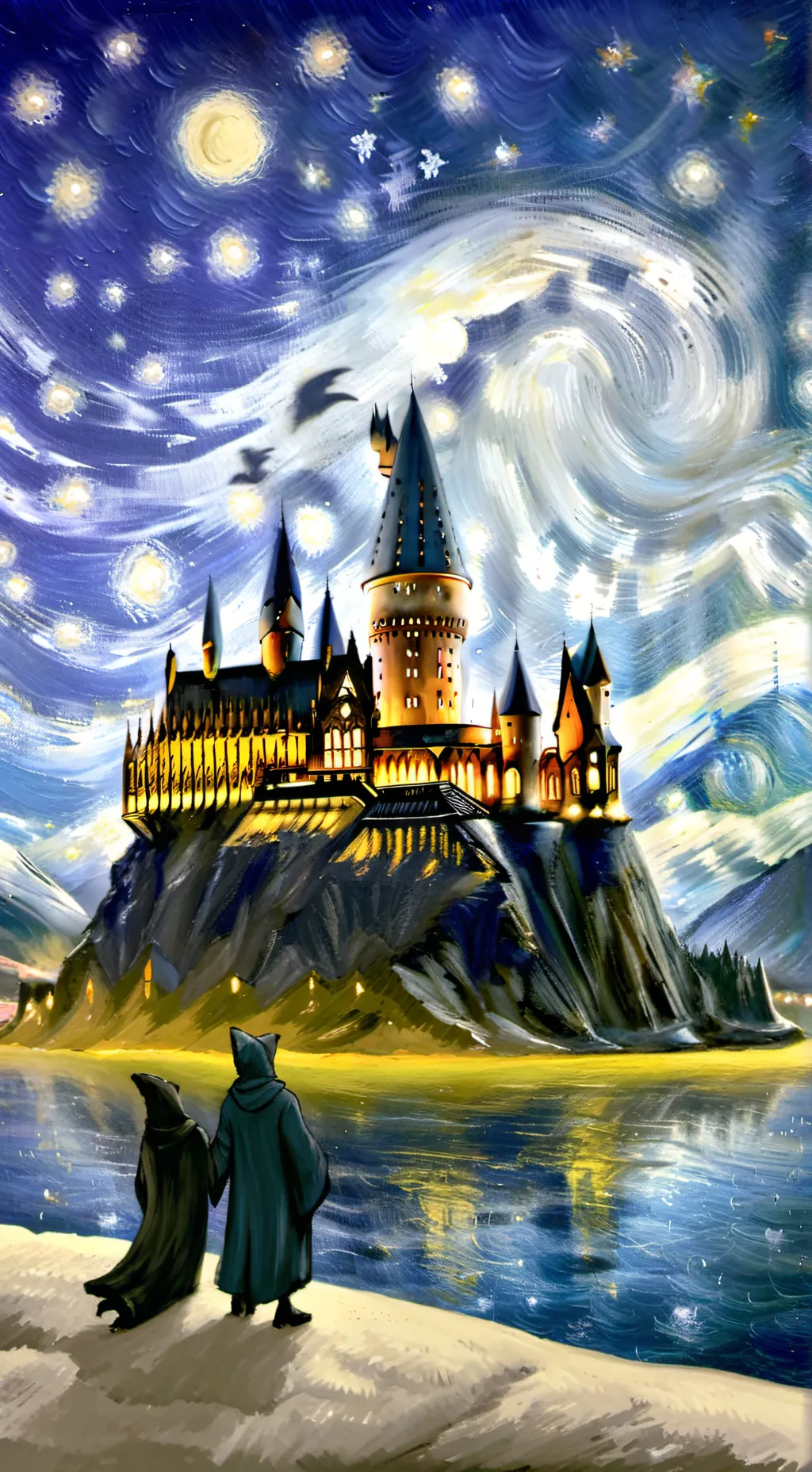 ai character: Hogwarts background