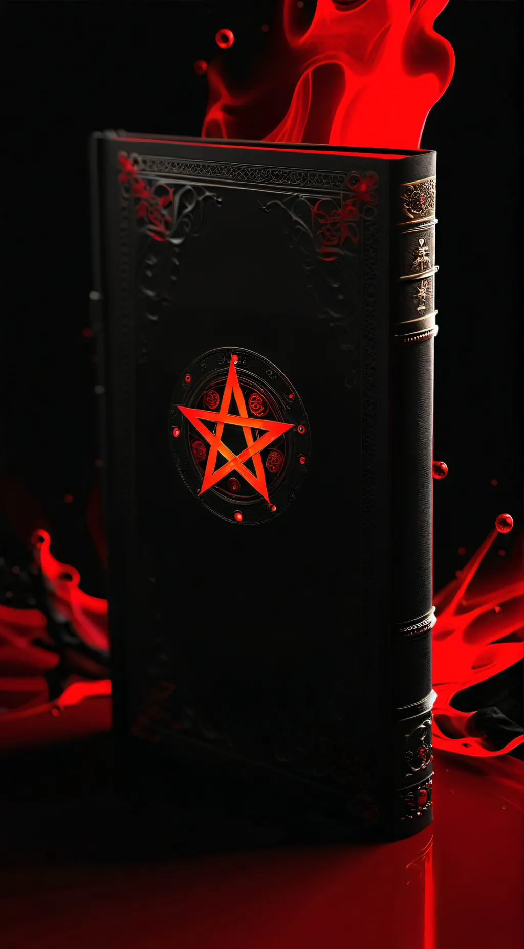 ai character: HH Demonic Book background