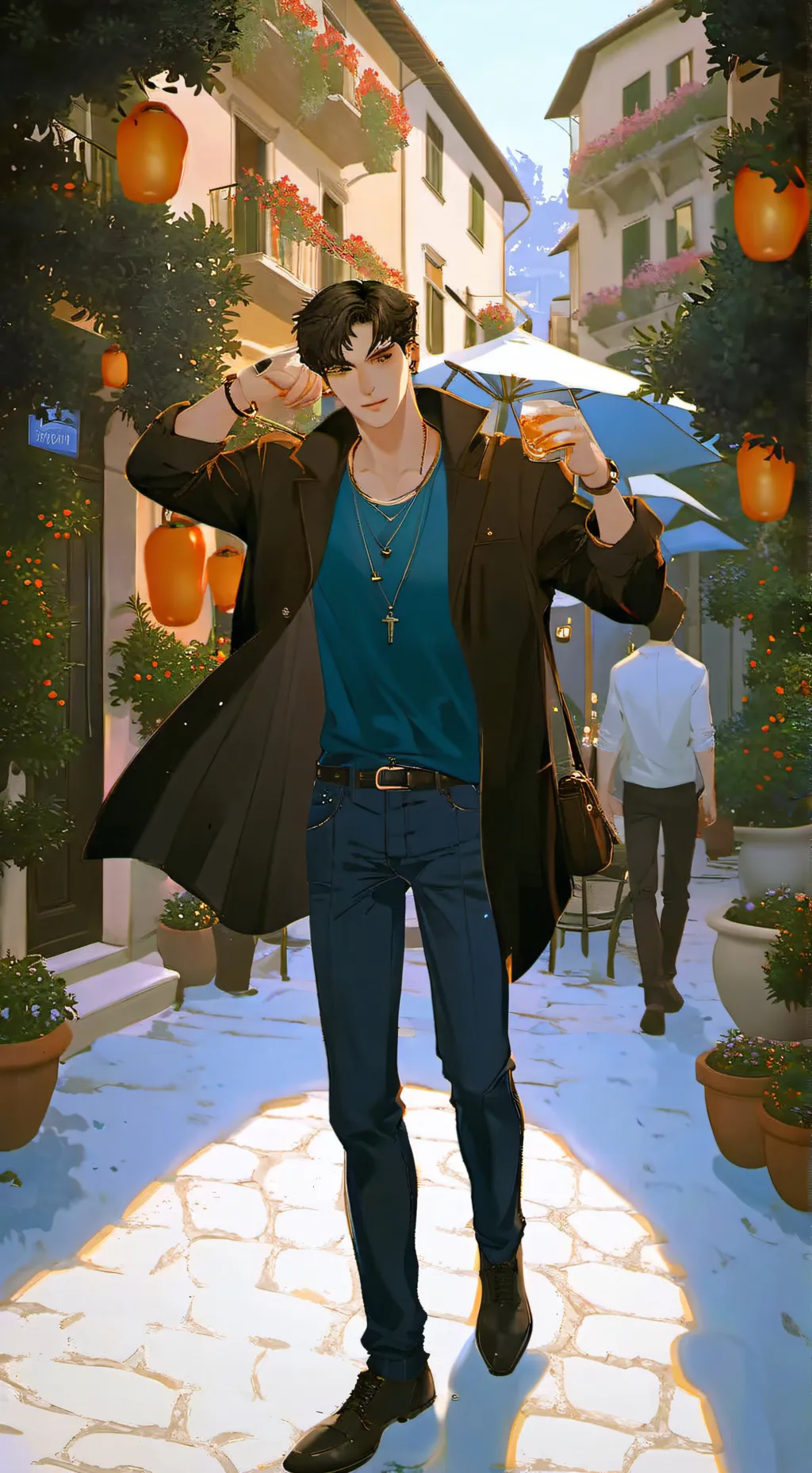 ai character: Lucas  background