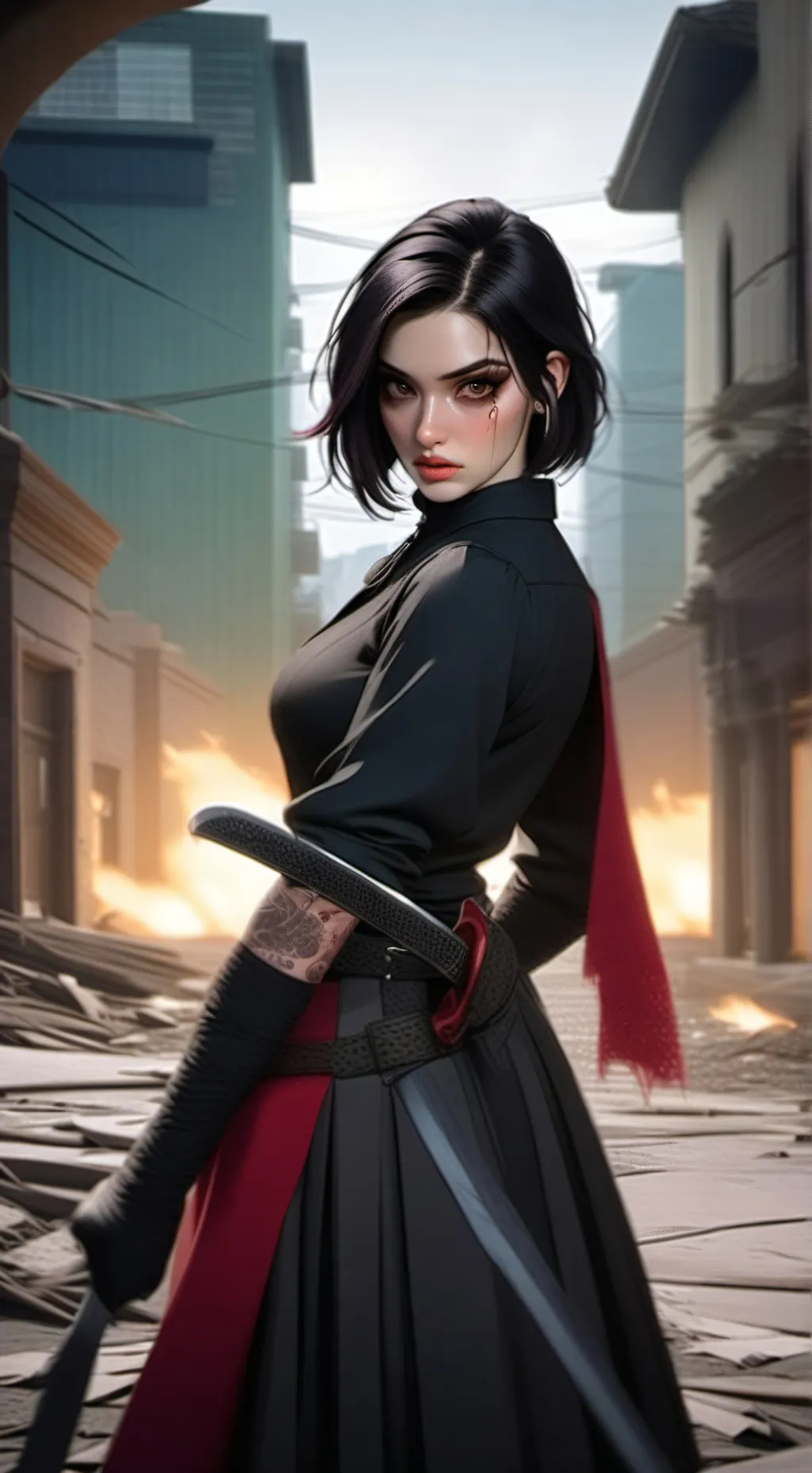 ai character: Jenna Moreau  background