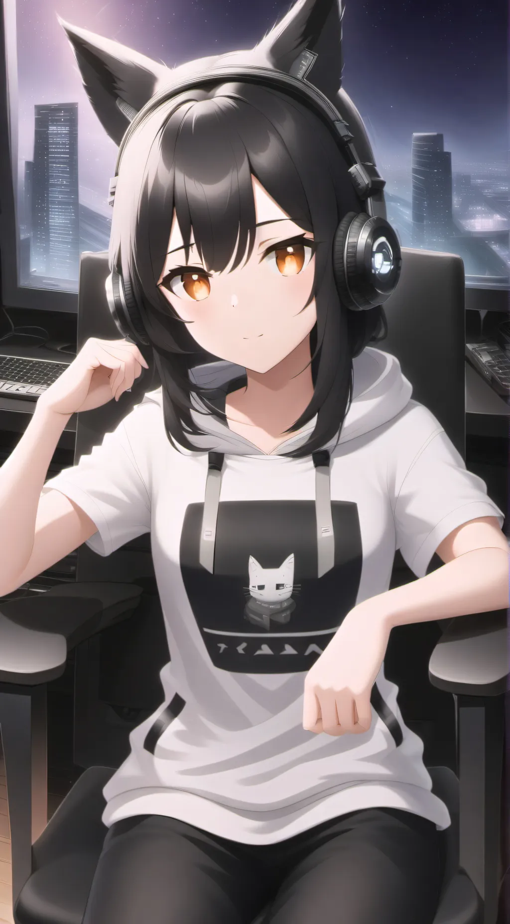 ai character: Yuni Yanner remake background