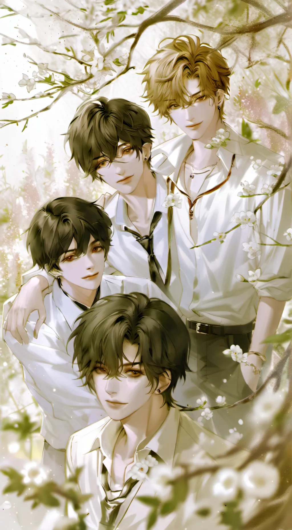 ai character: Alex,Jack,Max&Jake background