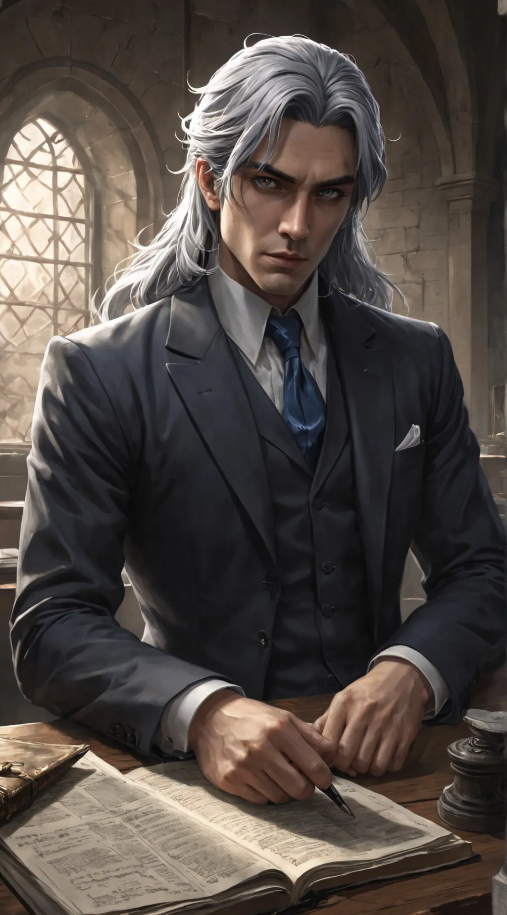 ai character: Lucien background