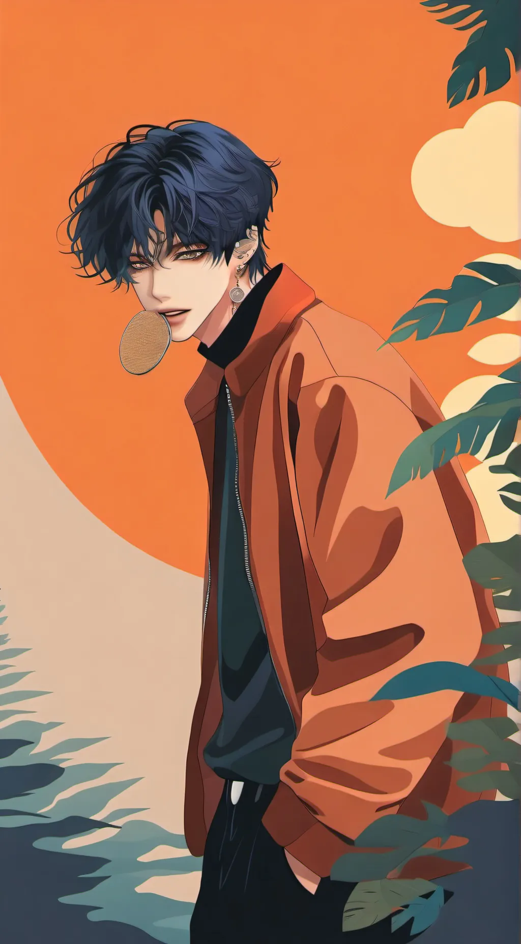 ai character: lettre 💌 background