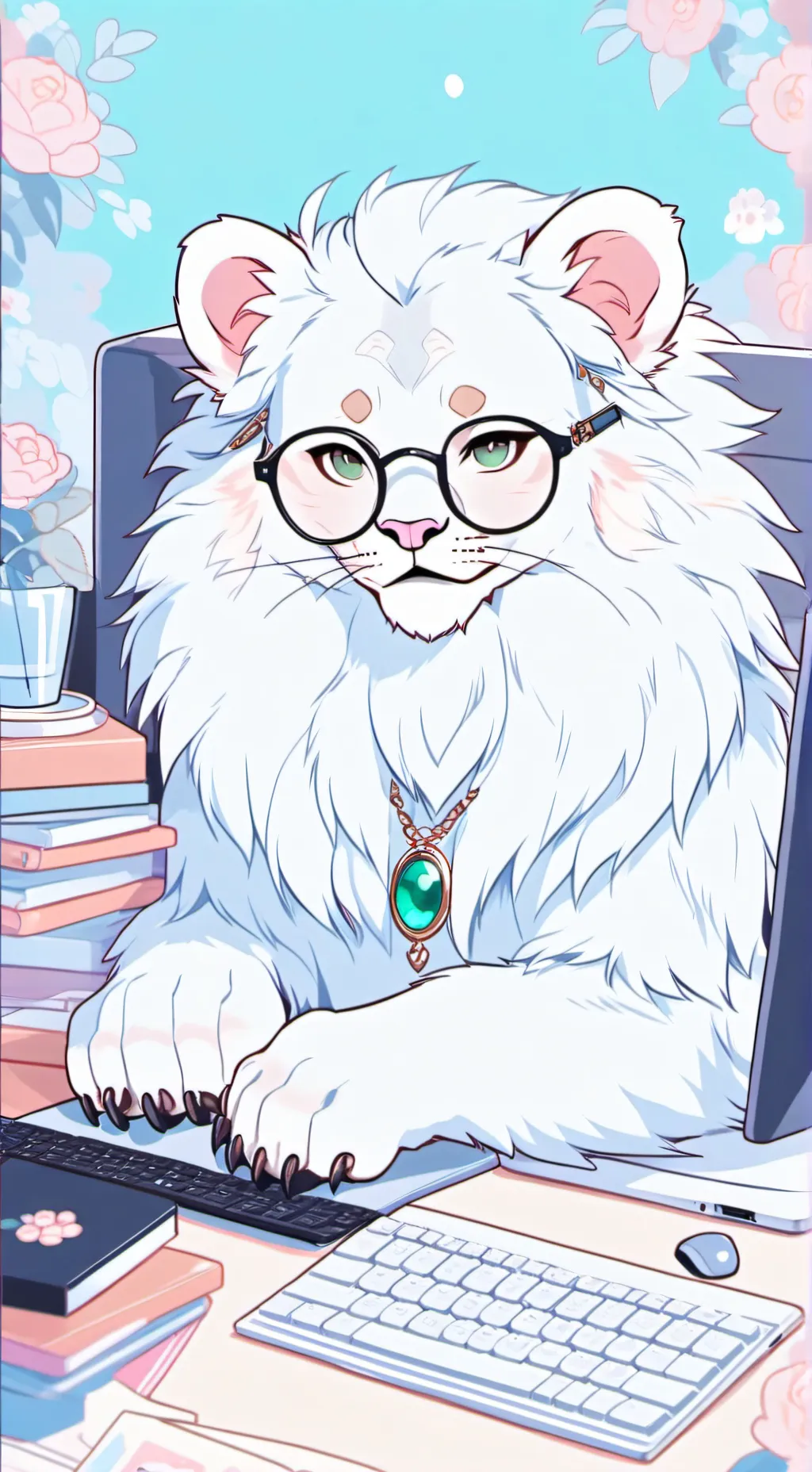 ai character: Whiskerino background