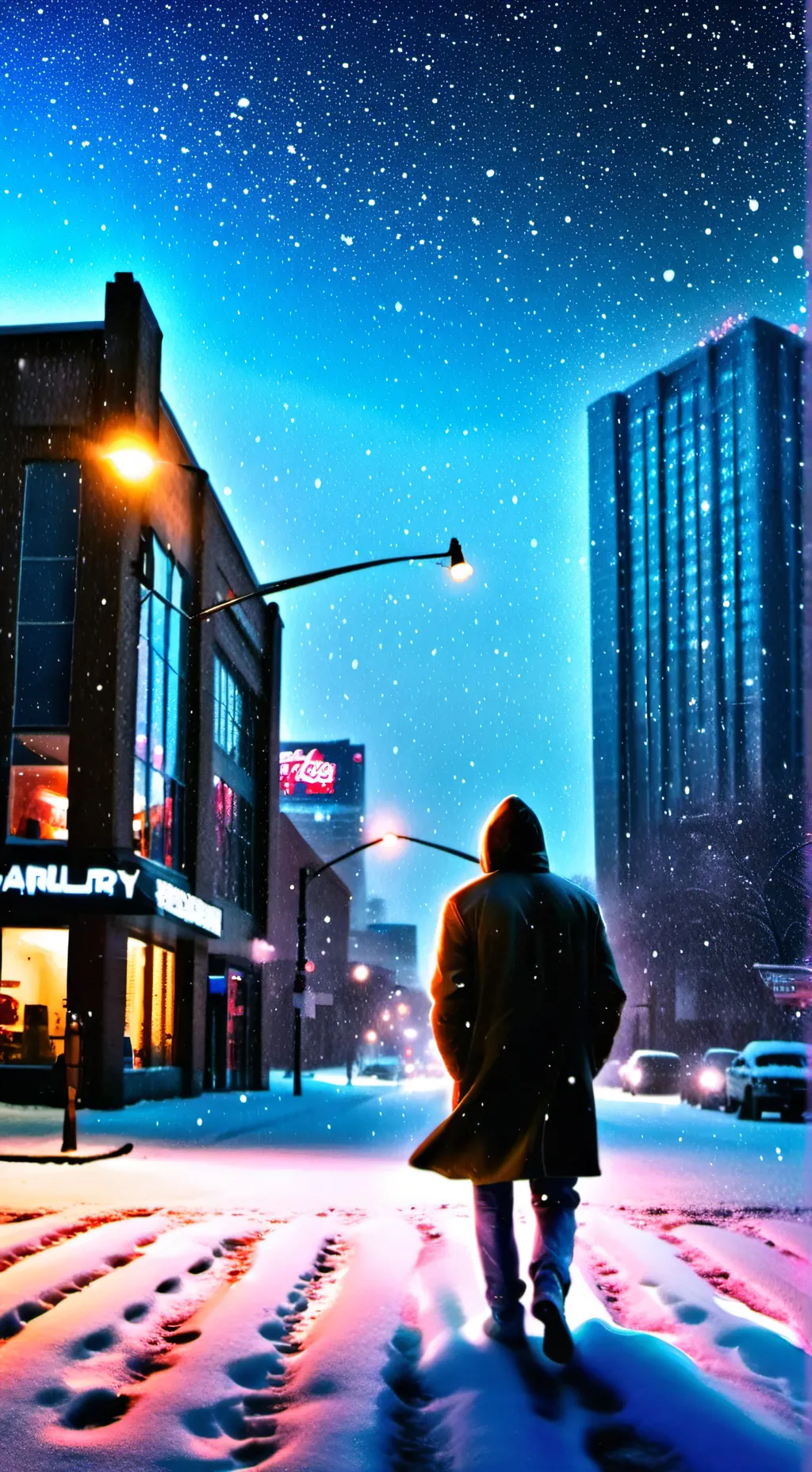 ai character: Christmas caper background
