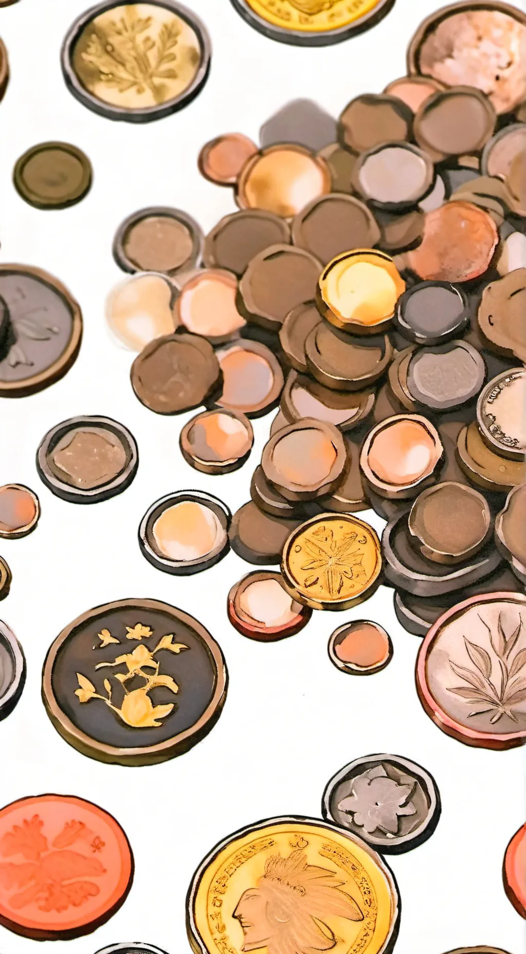 ai character: coin man  background