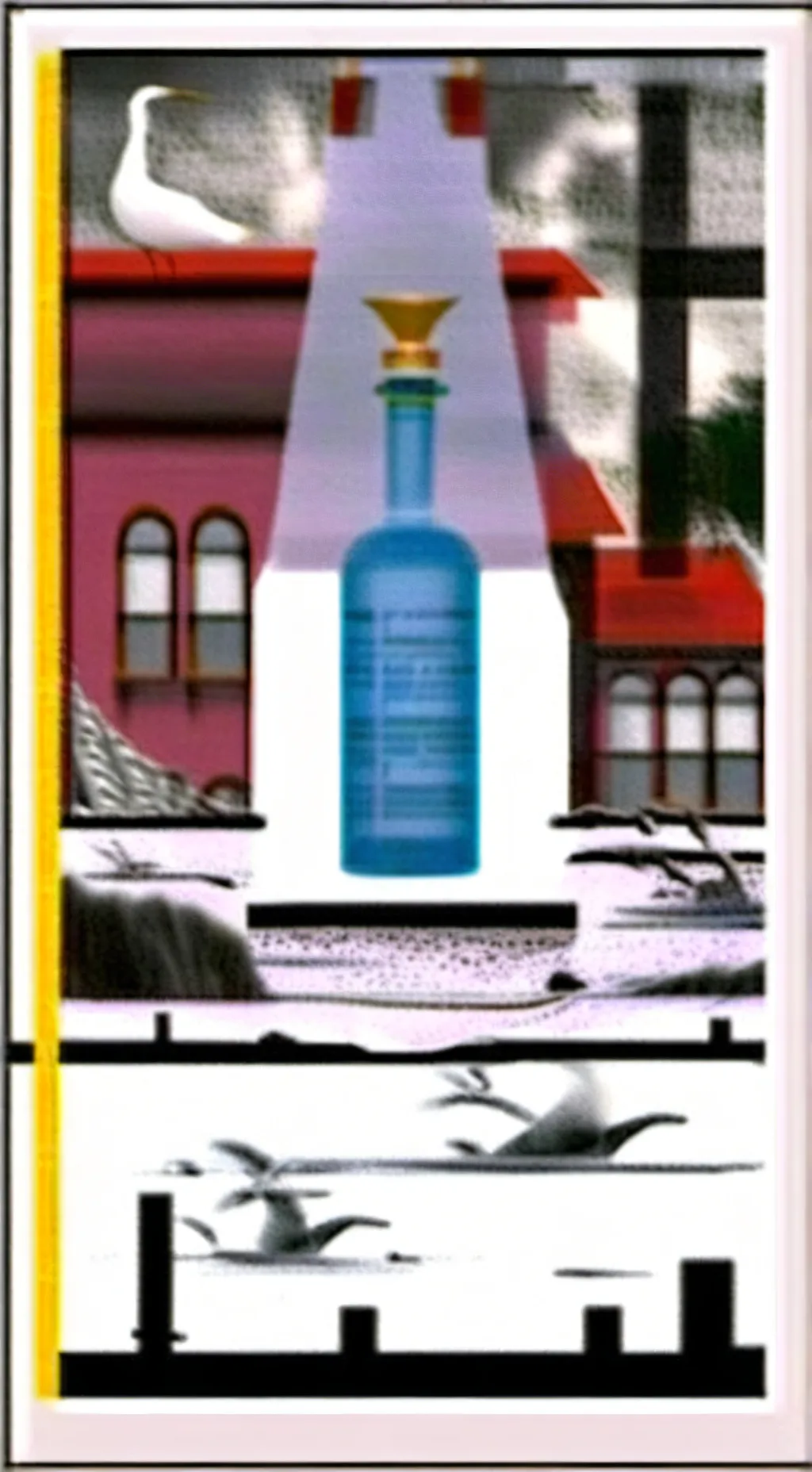 ai character: holy water background