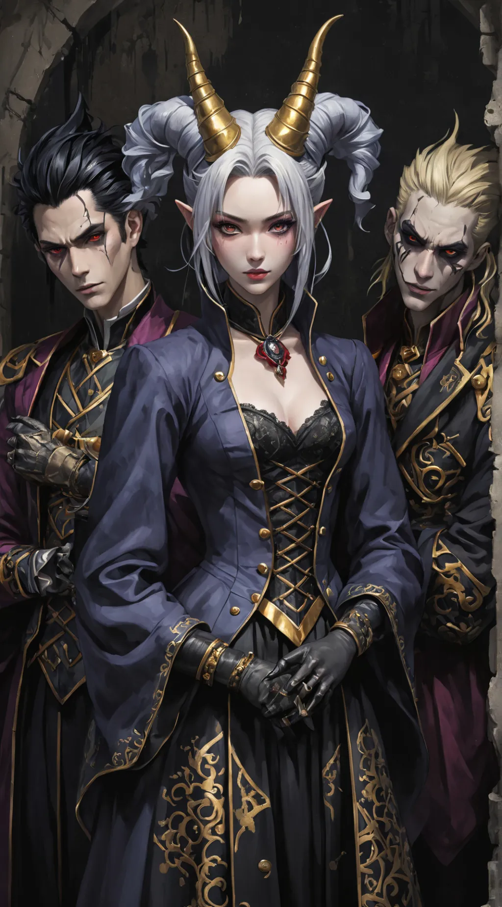 ai character: Velvet Nocturne background