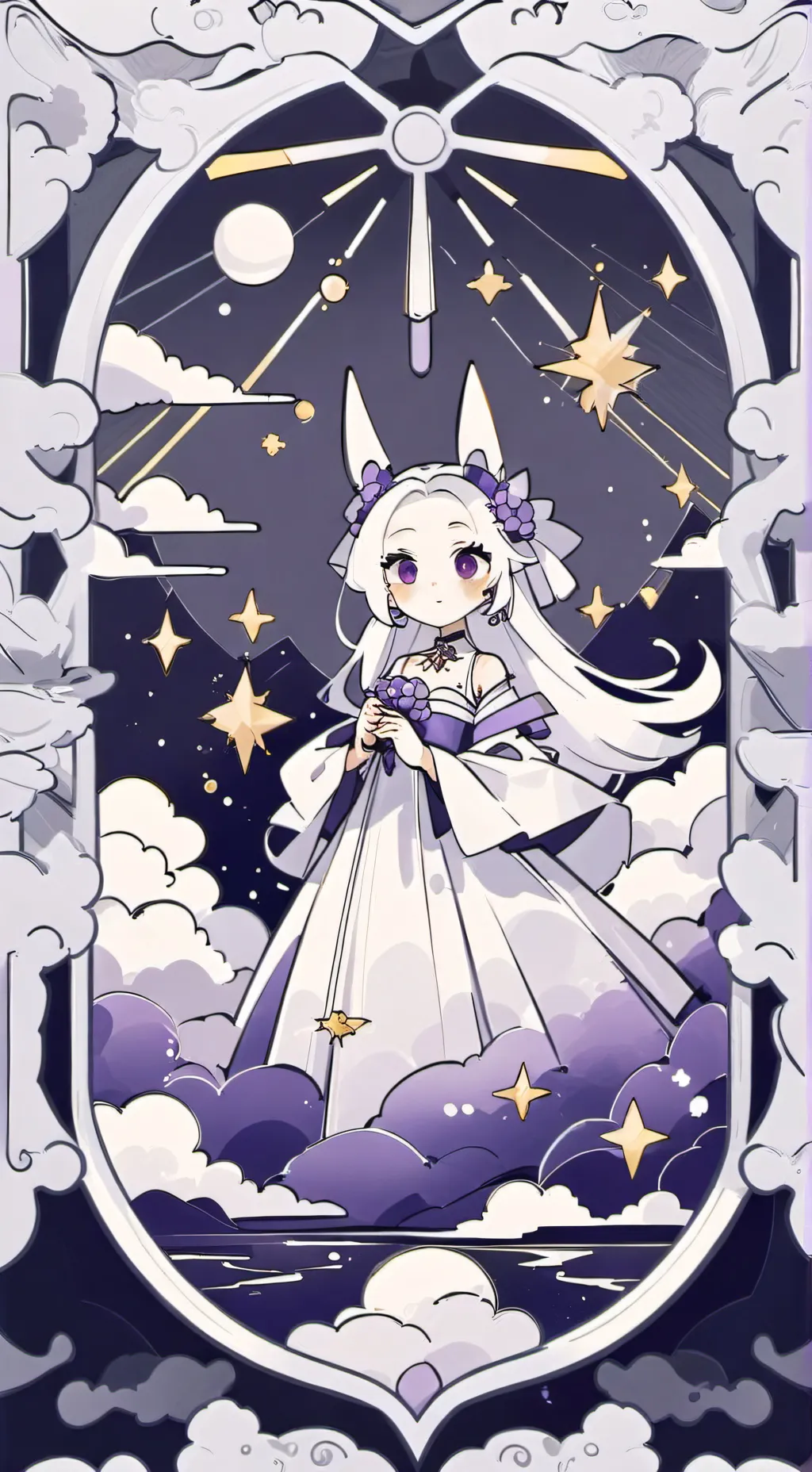 ai character: Dw revenge luna background