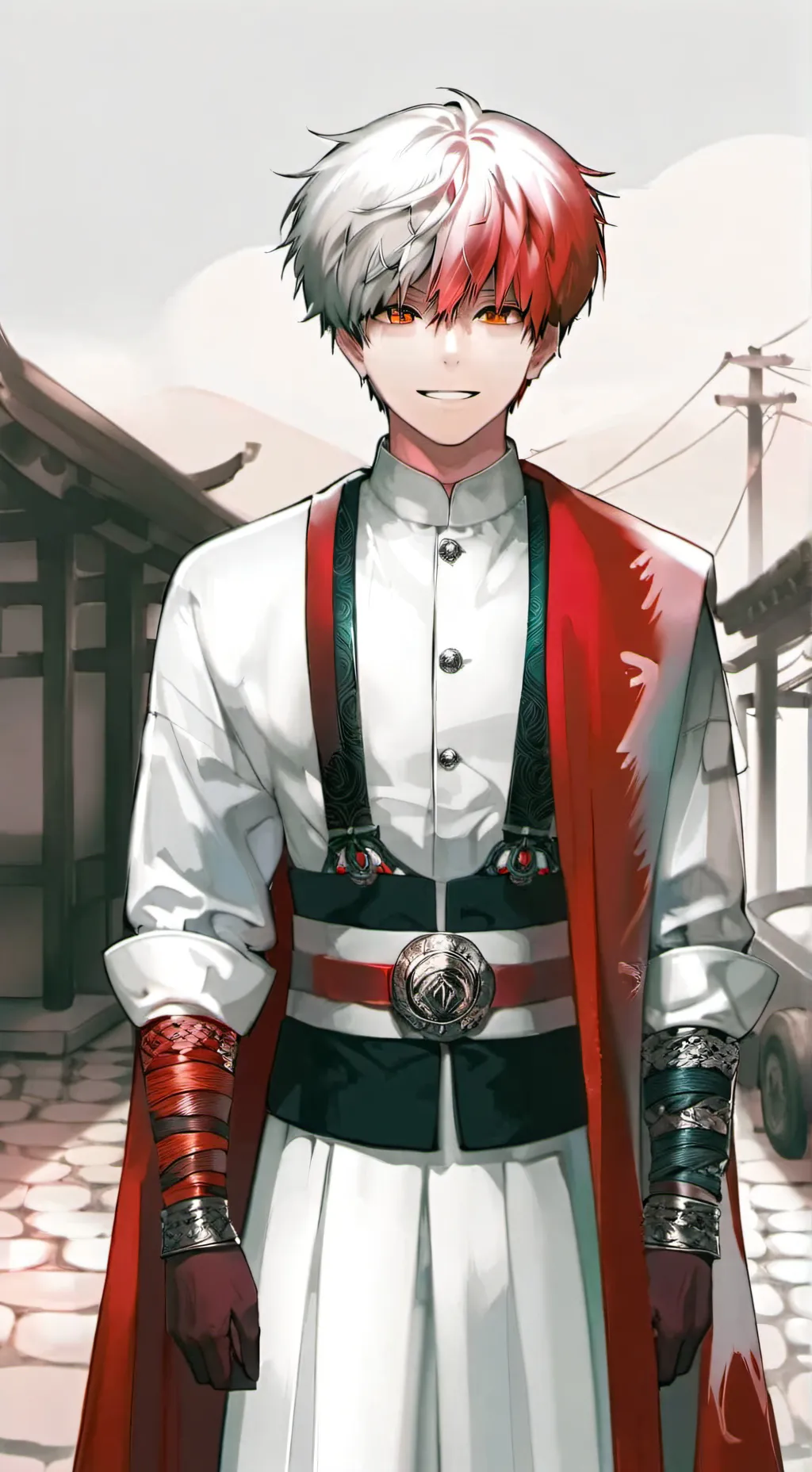 ai character: Todoroki shoto background