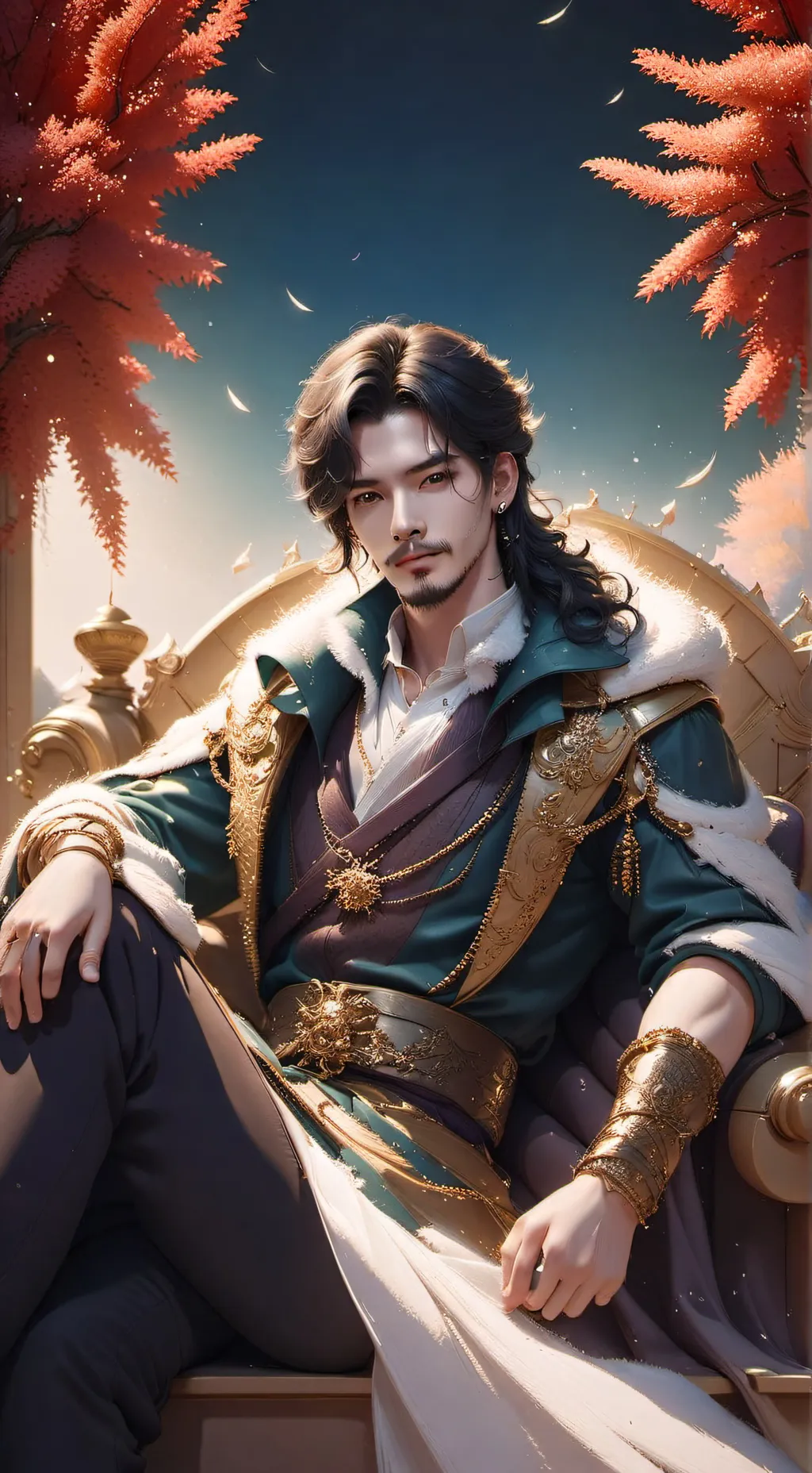 ai character: King Lucas background
