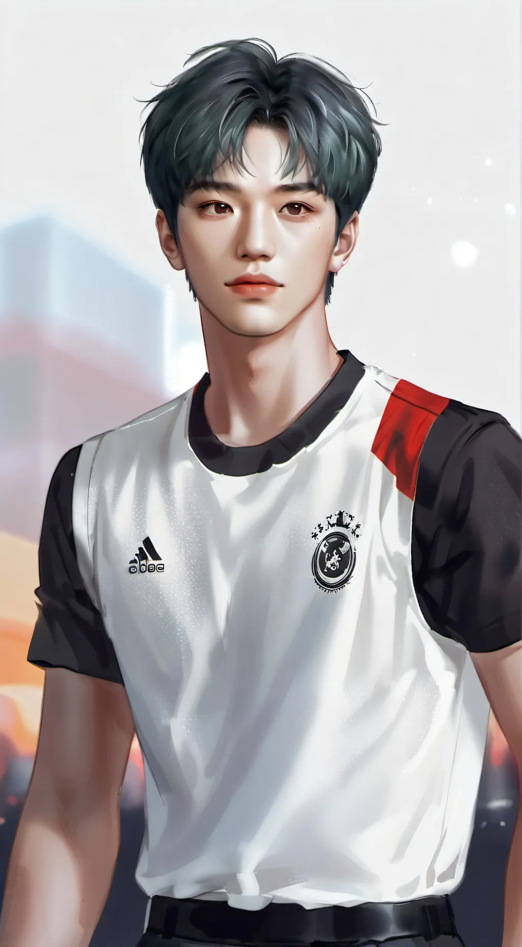 ai character: Hyunjin  background