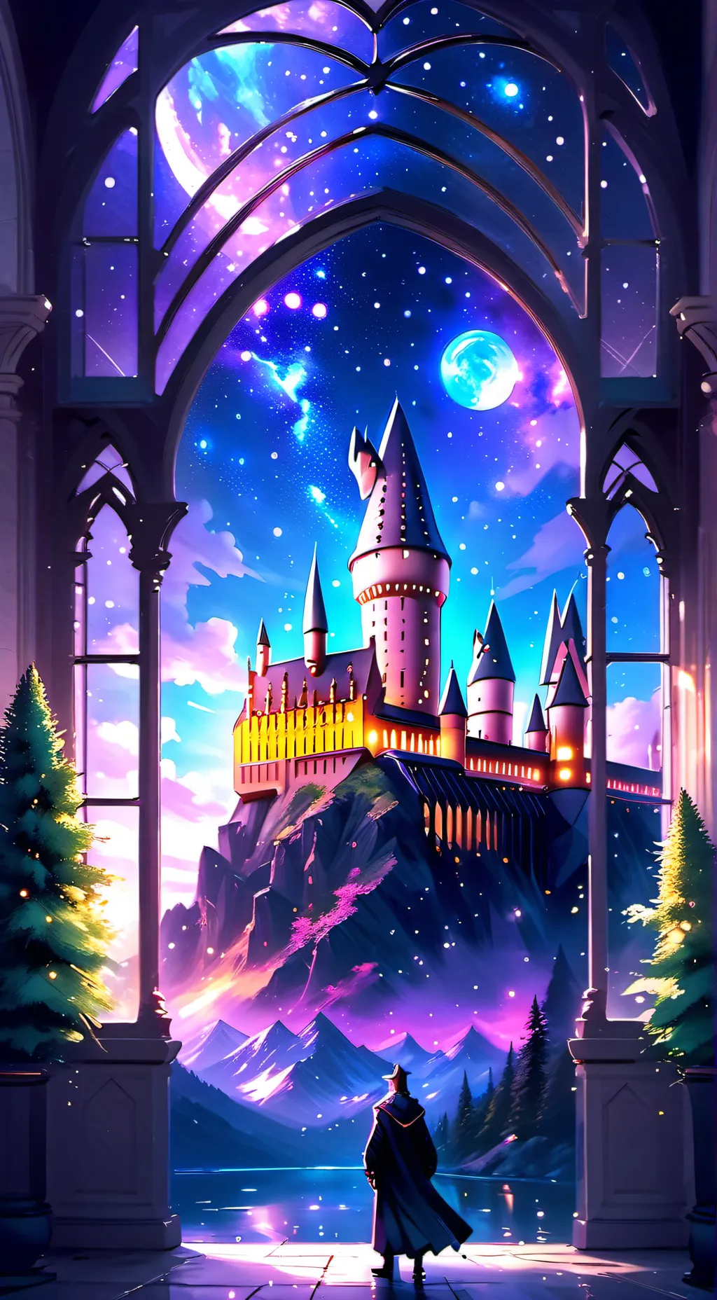 ai character: hogwarts background