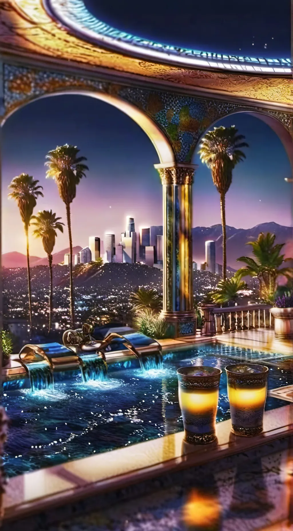 ai character: Los Angeles story background