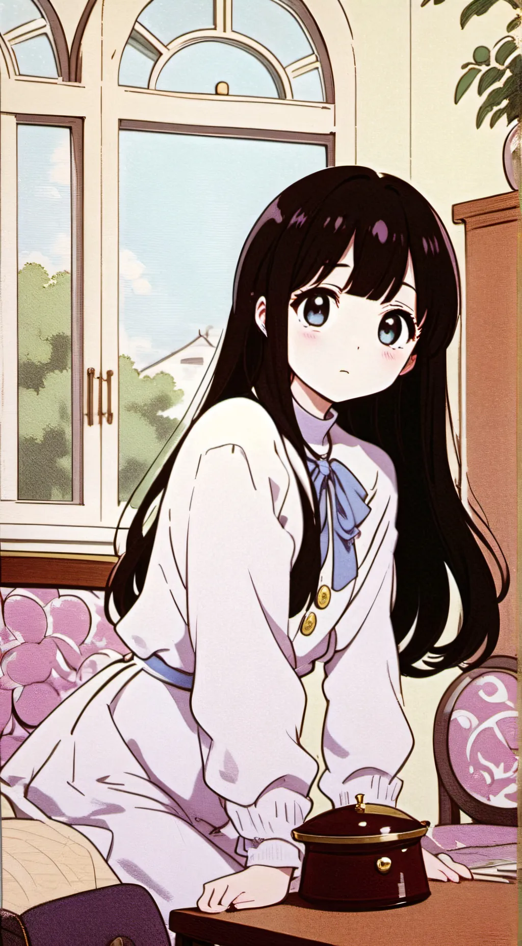 ai character: Luna background