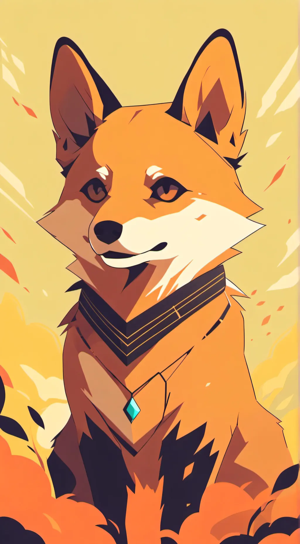 ai character: 🦊lici🦊 background