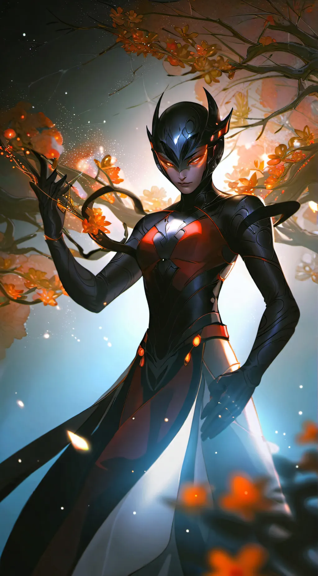 ai character: devil  background