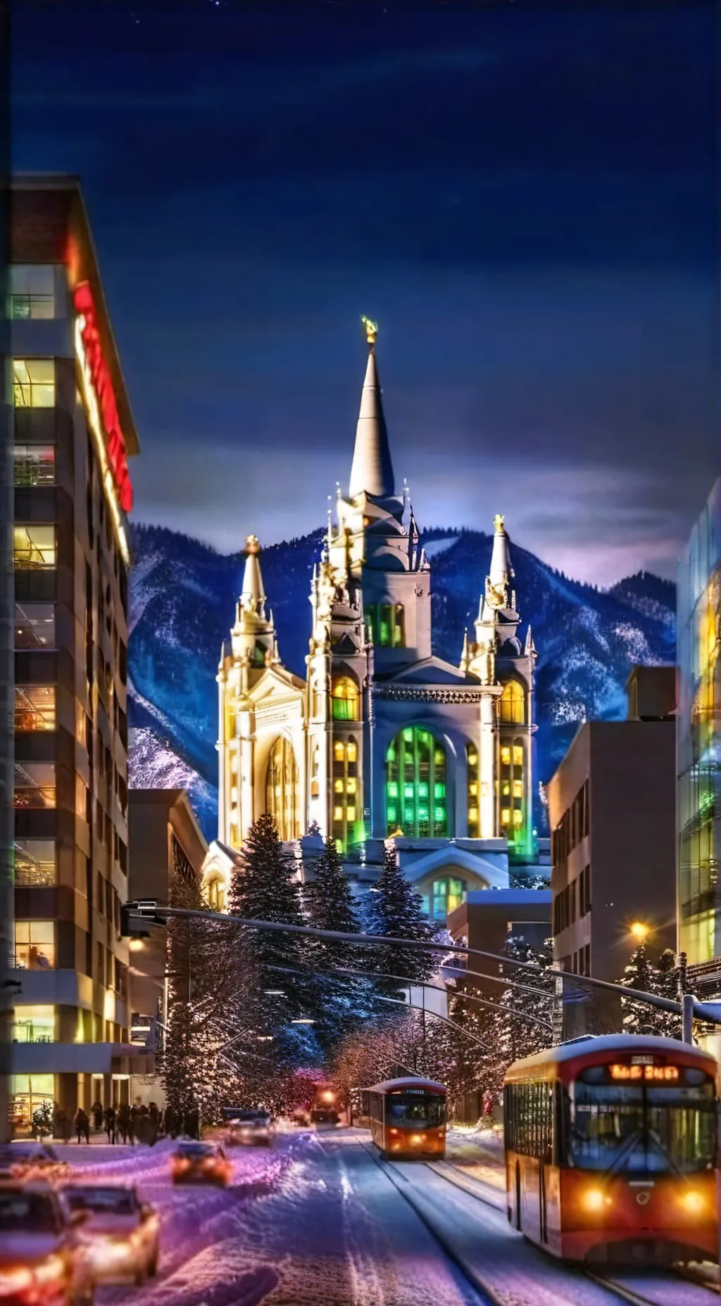 ai character: salt lake City   background