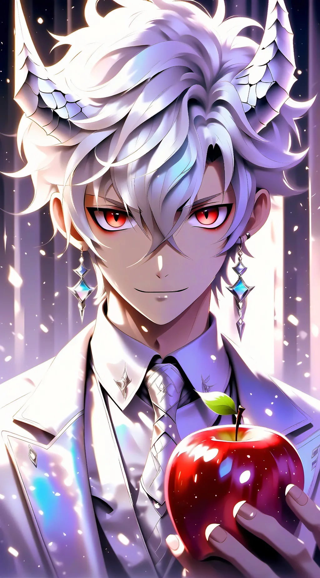 ai character: radioapple background