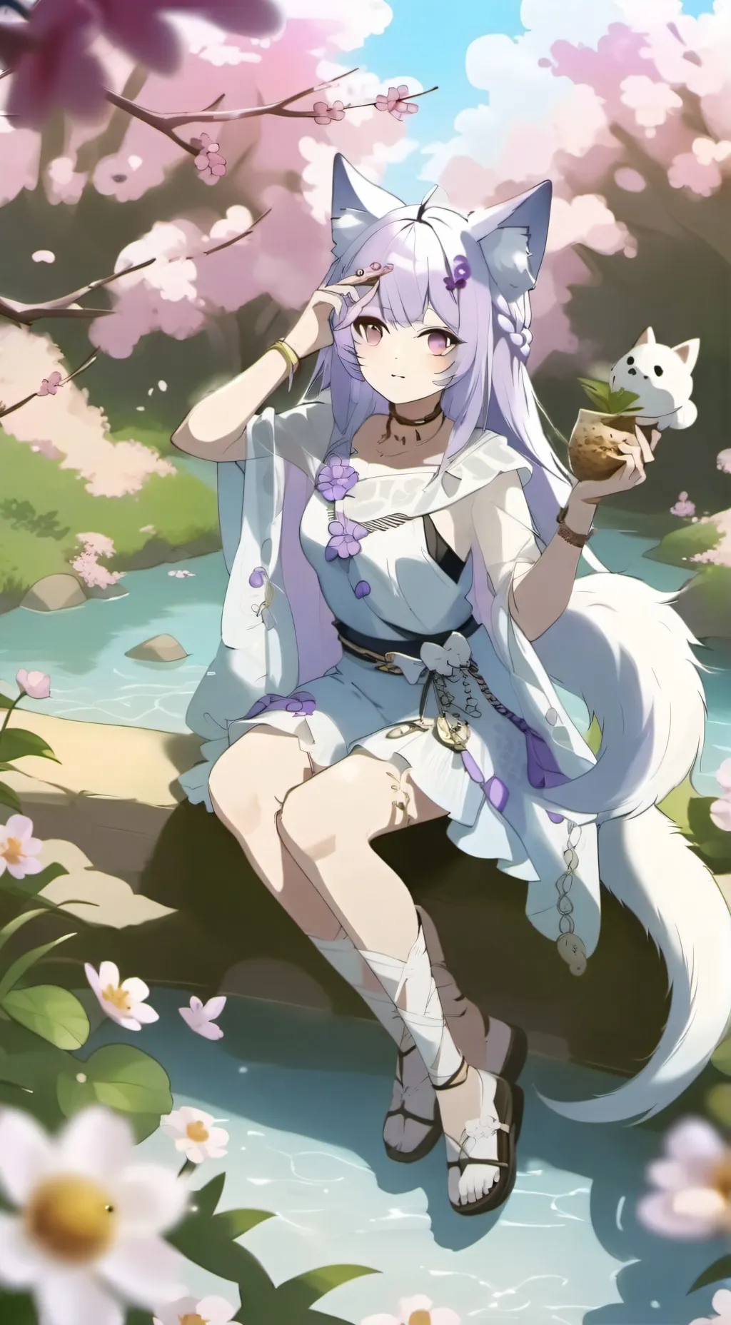 ai character: Summer background