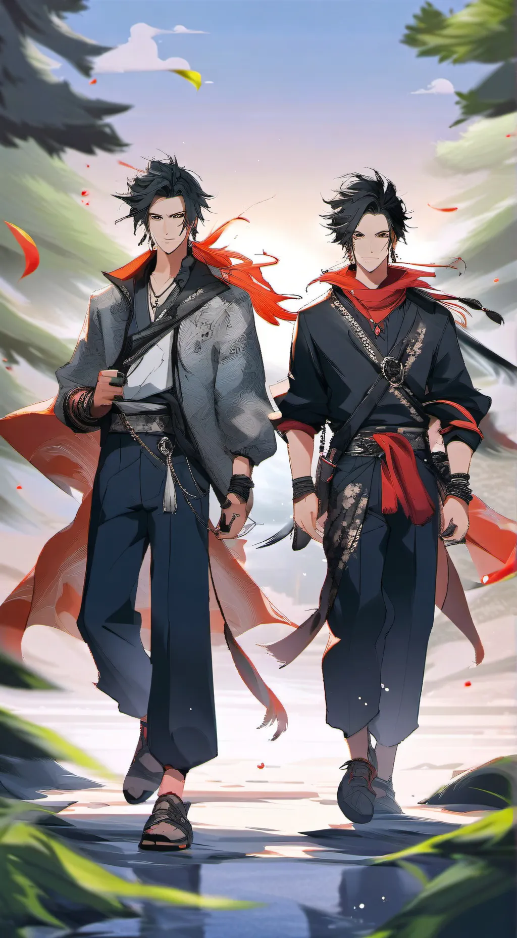 ai character: BEST FRIENDS  background