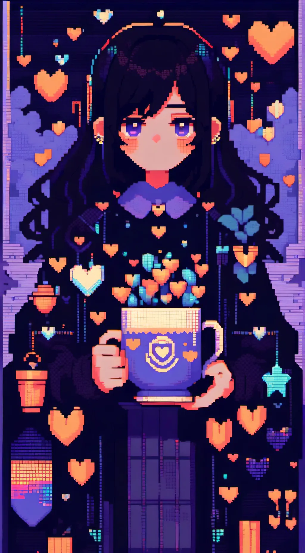 ai character: cosmo 🍩💖🍓 sprout  background
