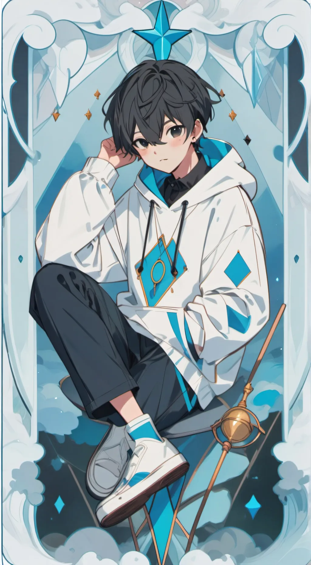 ai character: Xavier  background