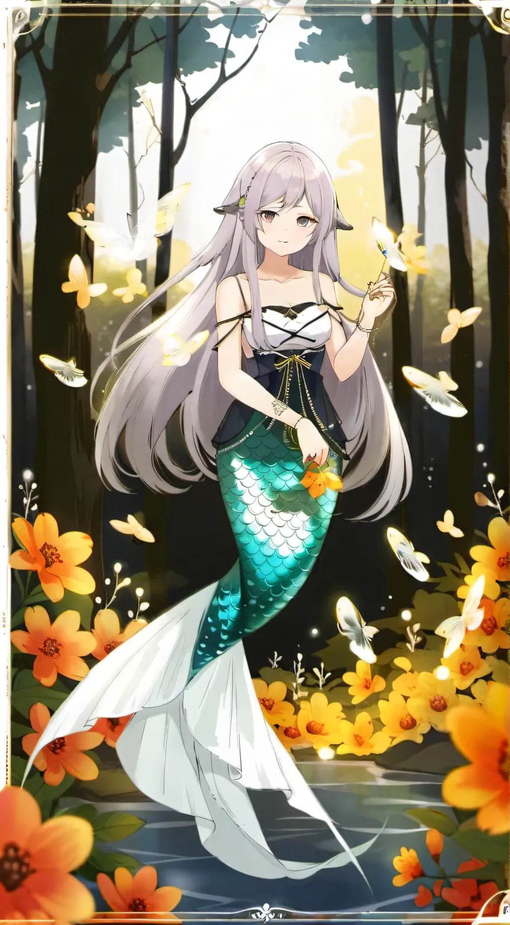 ai character: Mermaid wife background