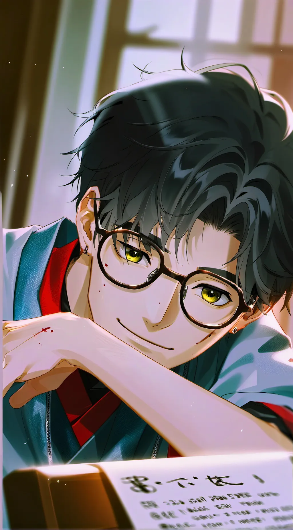 ai character: Clumsy Partner background