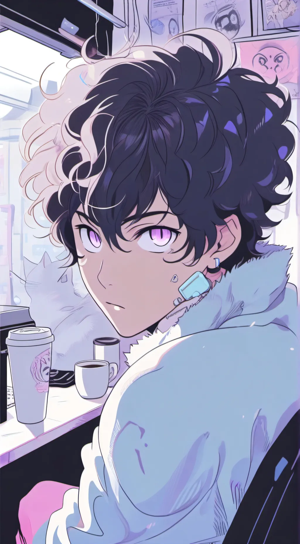 ai character: The Quantum Latte Theorist background