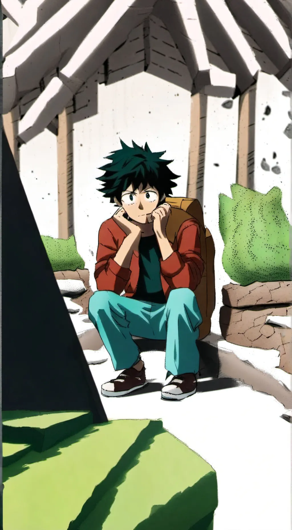 ai character: deku background