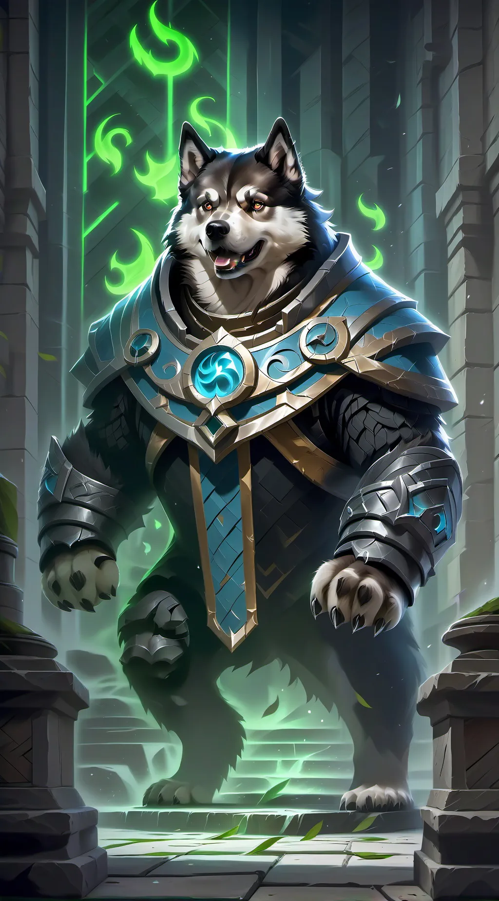 ai character: perrito weon background